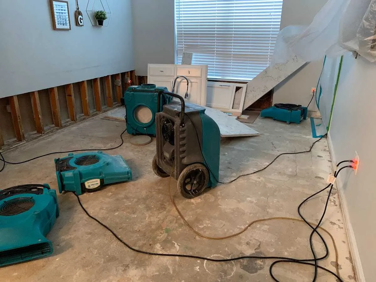 Dehumidifier in flood-cut room for Water Extraction & Removal in Dentsville